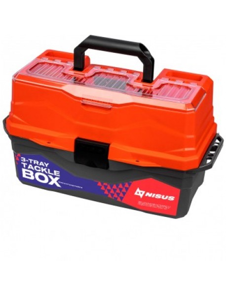 Ящик для снастей Tackle Box трехполочный NISUS оранжевый