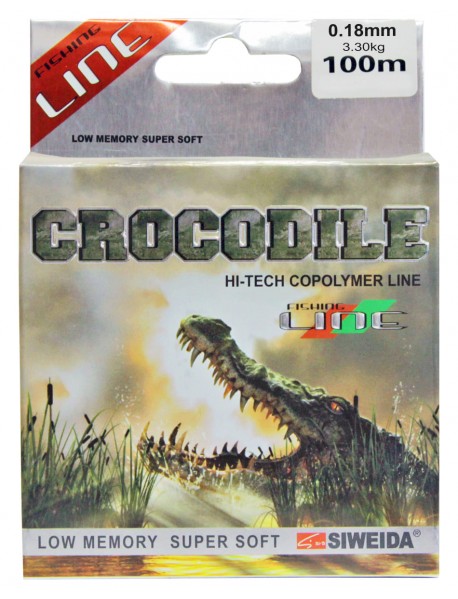 Леска SWD "Crocodile" 100м 0,18 (3,30кг) прозрачная