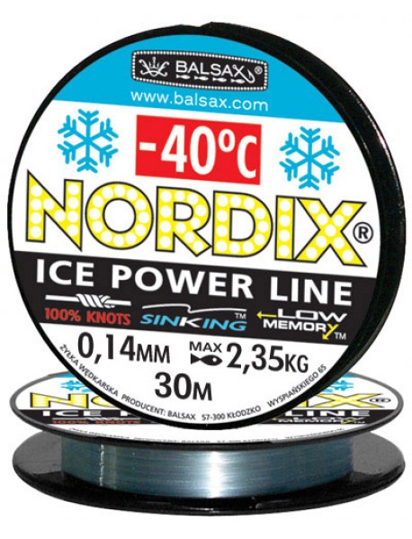 Леска "Nordix" 30м 0,14 (2,35кг)