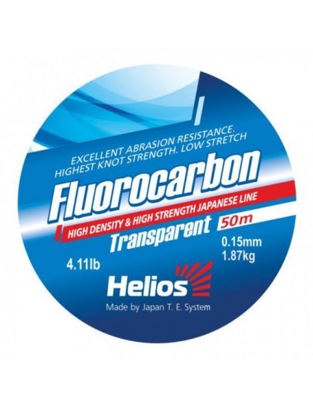 Леска Helios FLUOROCARBON Transparent 0,18mm/50 (HS-FCT 18/50), шт