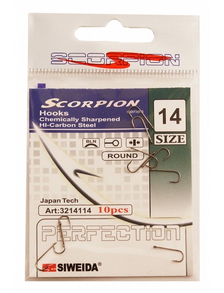Крючок SWD "Scorpion" Round №14BN (10шт.)