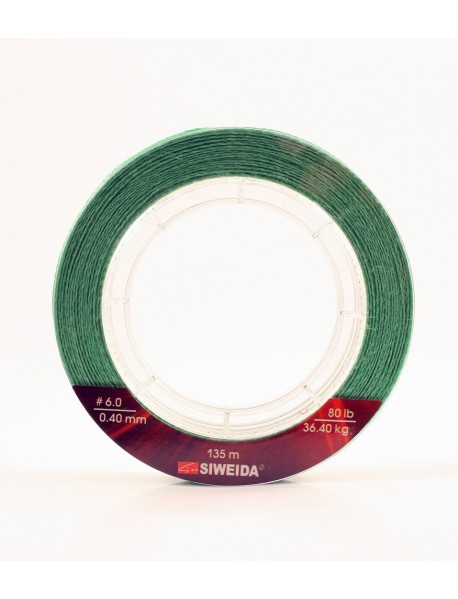 Шнур плетеный SWD "TAIPAN CLASSIC PE BRAID X4" 0,40мм 135м (#6.0, 80lb, 36,40кг, light-green)