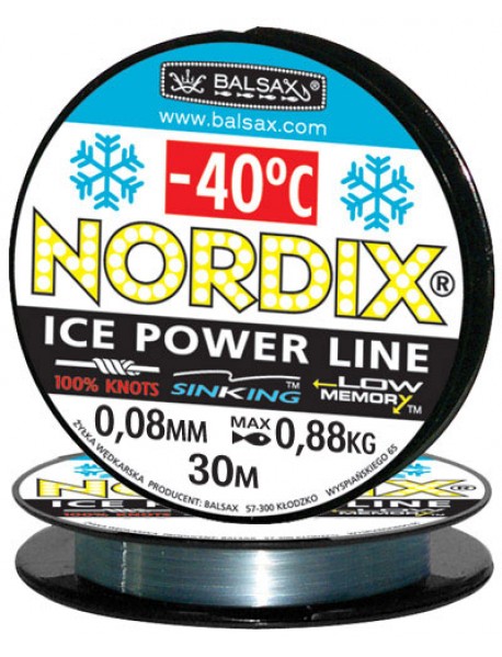 Леска "Nordix" 30м 0,08 (0,88кг)