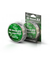 Леска ALLVEGA "ALL-ROUND X5" 0.12мм (100м) (2,04кг) (прозрачная)