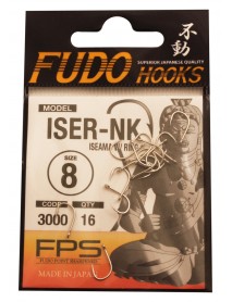Крючок "FUDO" ISEAMA W/RING №8 NK (3000) (16шт)