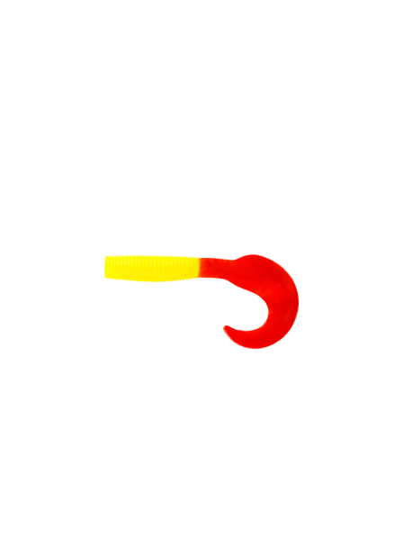 Приманка съедобная ALLVEGA "Flutter Tail Grub" 2,5см 0,5г (20шт.) цвет solid yellow RT