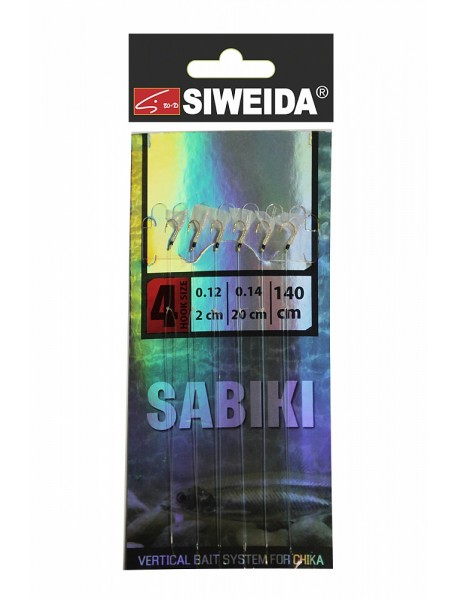 Сабики SWD №3 (Koajimarujiku №4G - 6шт; 0,14/0,12 - 20см/2см) 140см, свет в UF-лучах